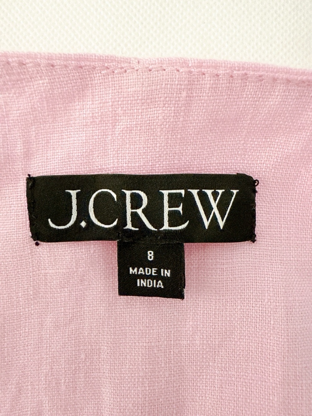 J. Crew Linen Vest Tank Light Pink Sleeveless Button-Front Crop Top - Picture 7 of 9
